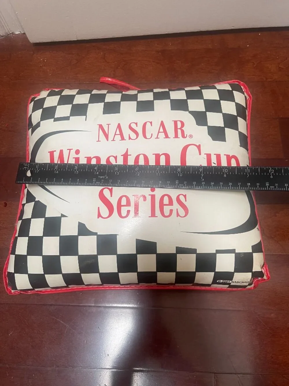 Vintage 2001 NASCAR Winston Cup Series Vinyl Seat Cushion Pillow